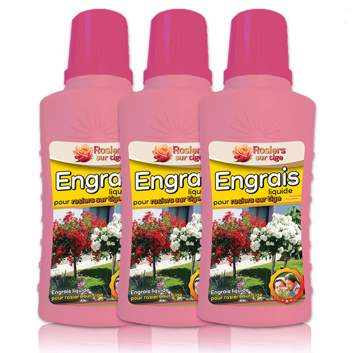 Engrais liquide pour rosiers <br> 3 bouteilles 200 ml